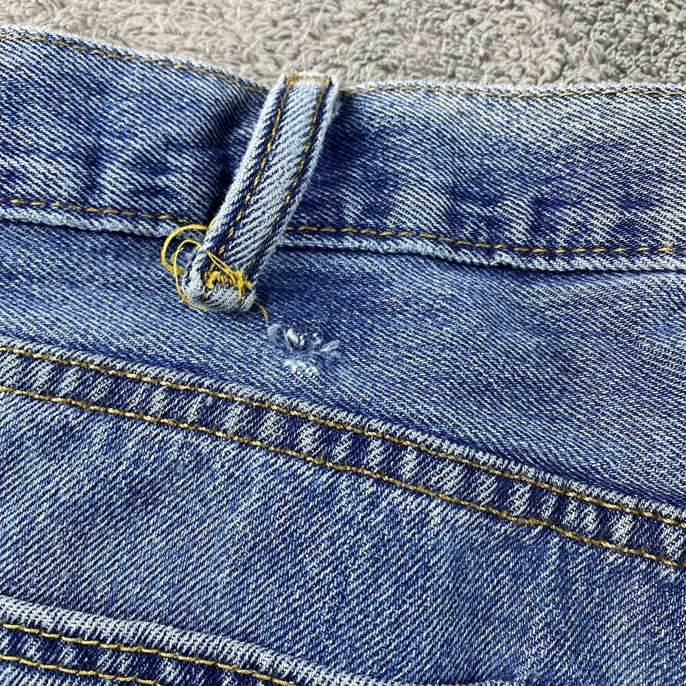 Levis 516 Classic Straight Jeans Mens 38x32 Blue Medium Wash High‎ Rise Vintage